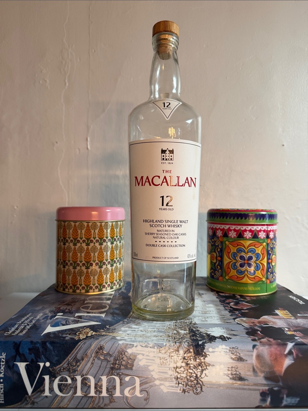 The Macallan 12-Year-Old Single Malt Whisky Double Cask Collection EMPTY BOTTLE